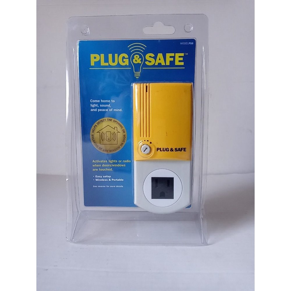 Plug & Safe Motion Sensor Detector Wireless Home Theft Security System PS8